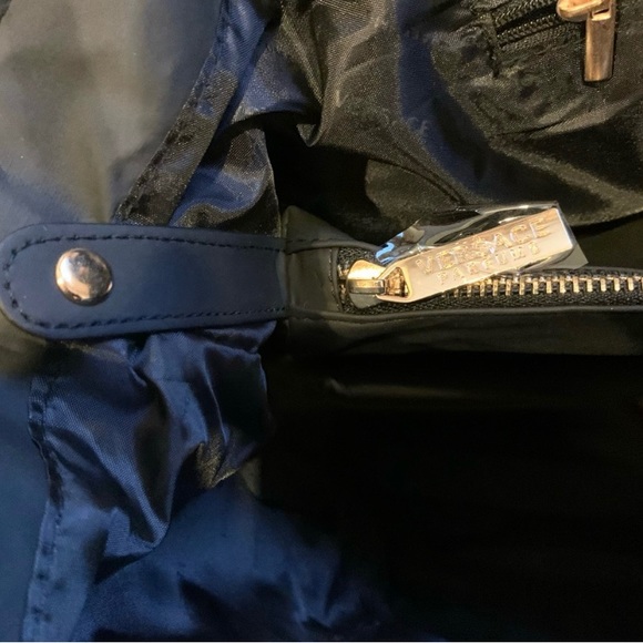 Versace Parfum Medusa Tote Shopping Travel Gym Work Shoulder Bag Black New - Picture 11 of 14